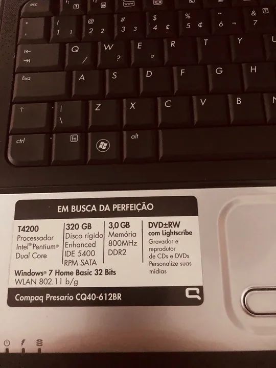 Computador Compaq Presario CQ40-612BR
