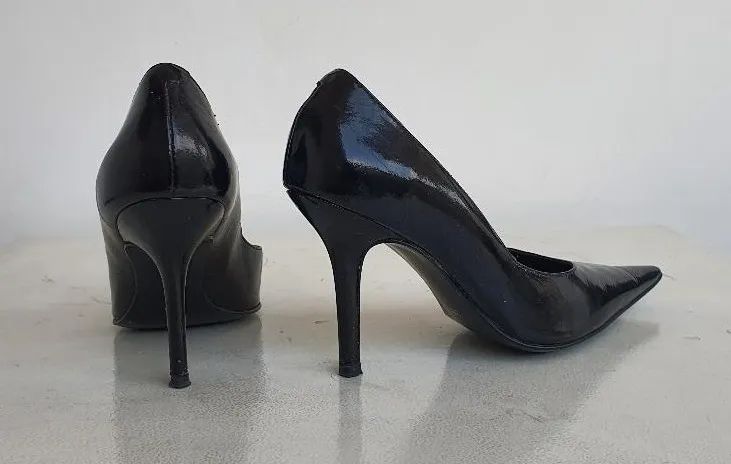 Scarpin verniz preto 35 - Foto 4