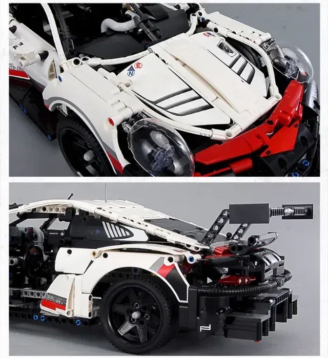Tipo Lego Porshe GT3 1:10 1580 peças - Foto 2