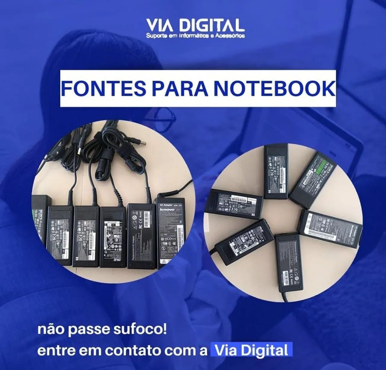 Fontes para Notebook dell , Samsung,  acer , lenovo, Hp,  positivo 