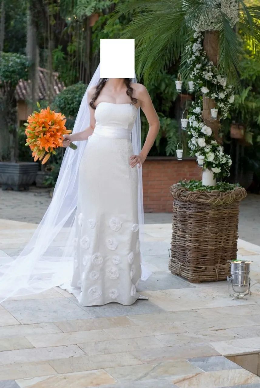Vestido de Noiva Tomara que Caia Longo