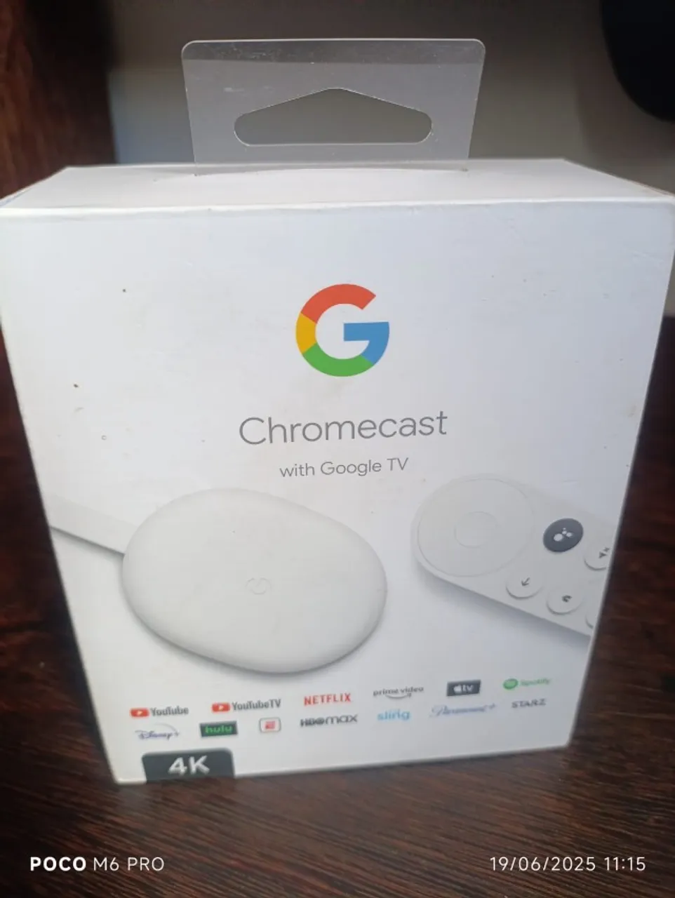 Chromecast 4K Google, Tv, WI-FI, HDMI, Branco