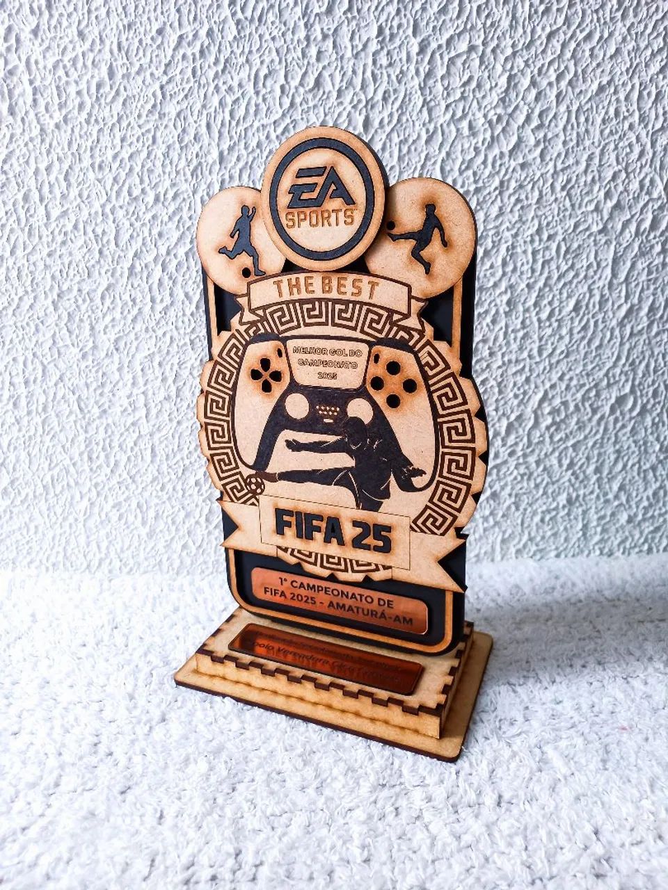 Troféu FIFA 25 Personalizado em MDF