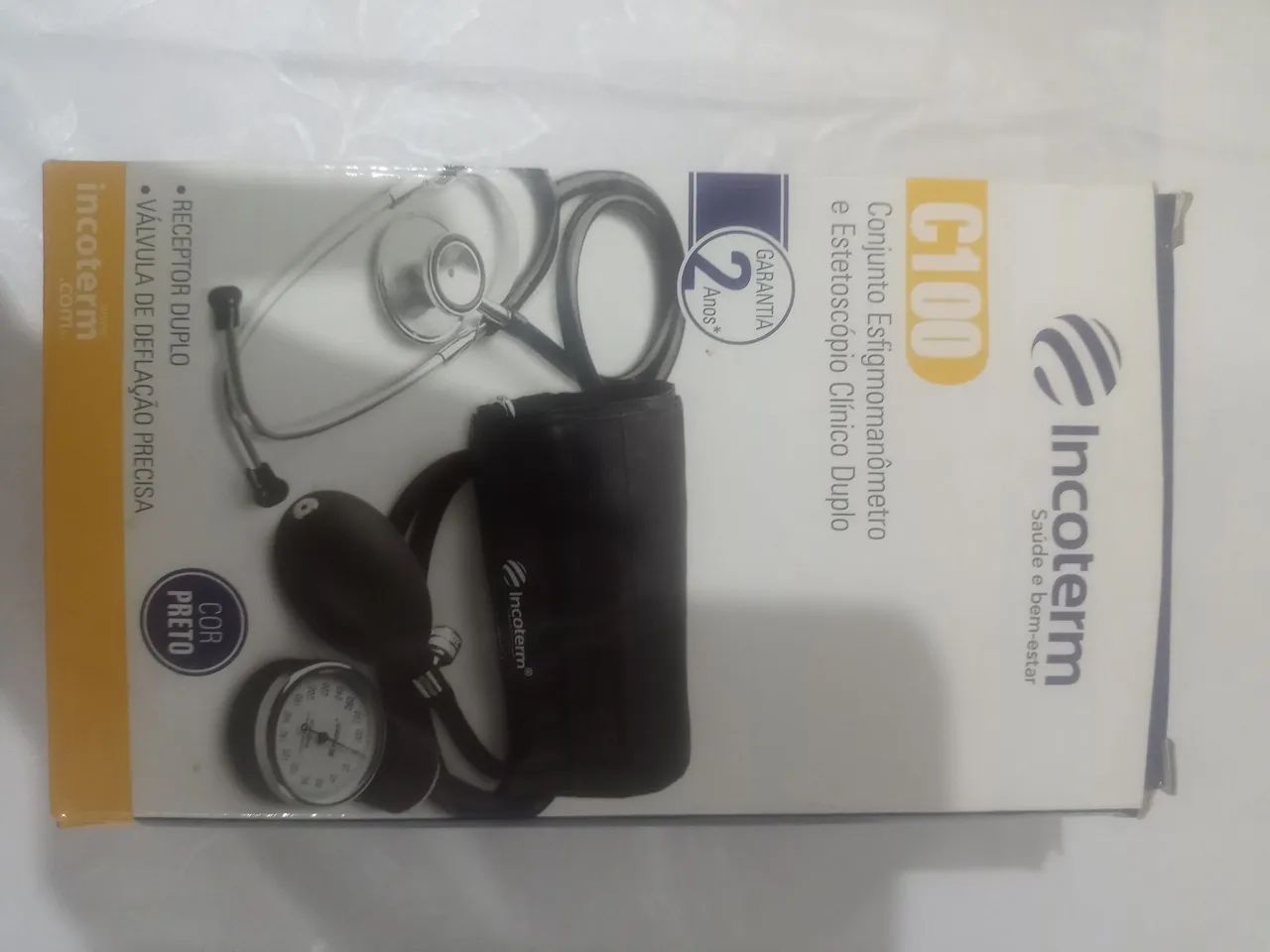 Kit Enfermagem Estetoscópio e manômetro - Foto 4