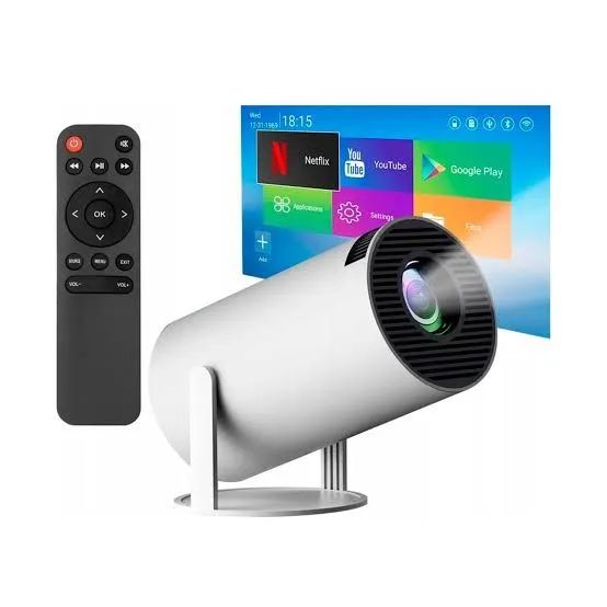 Smart Mini Projetor HY300 Portátil Com Android e Wifi Novo