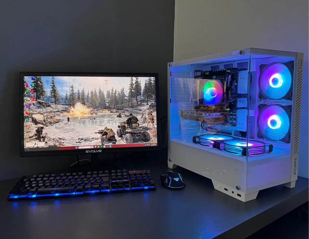 PC GAMER COMPLETO MONITOR 22? - GTA V/RP CS GO FORTNITE ROBLOX - EM ATÉ 18x