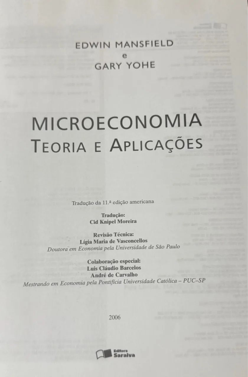 Vende-se livro: MICROECONOMIA. - Foto 2