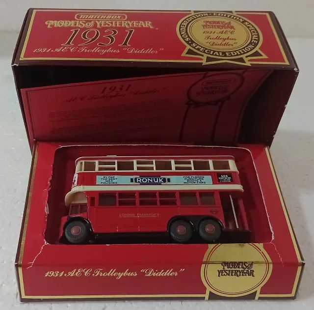 Matchbox Yesteryear - Diddler Trolley Bus Y-10 - Foto 5