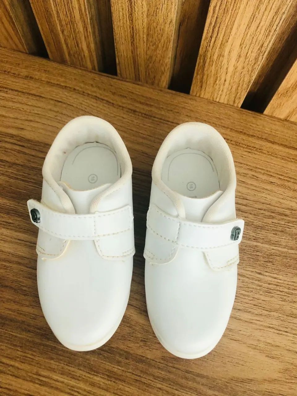 Sapato Bebê Branco N°18 - Foto 2