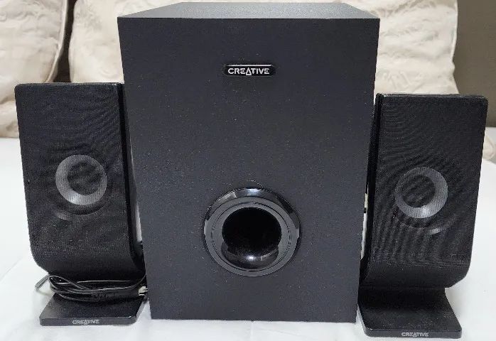Cx. de som 2.1 para computador Creative com subwoofer - Foto 3