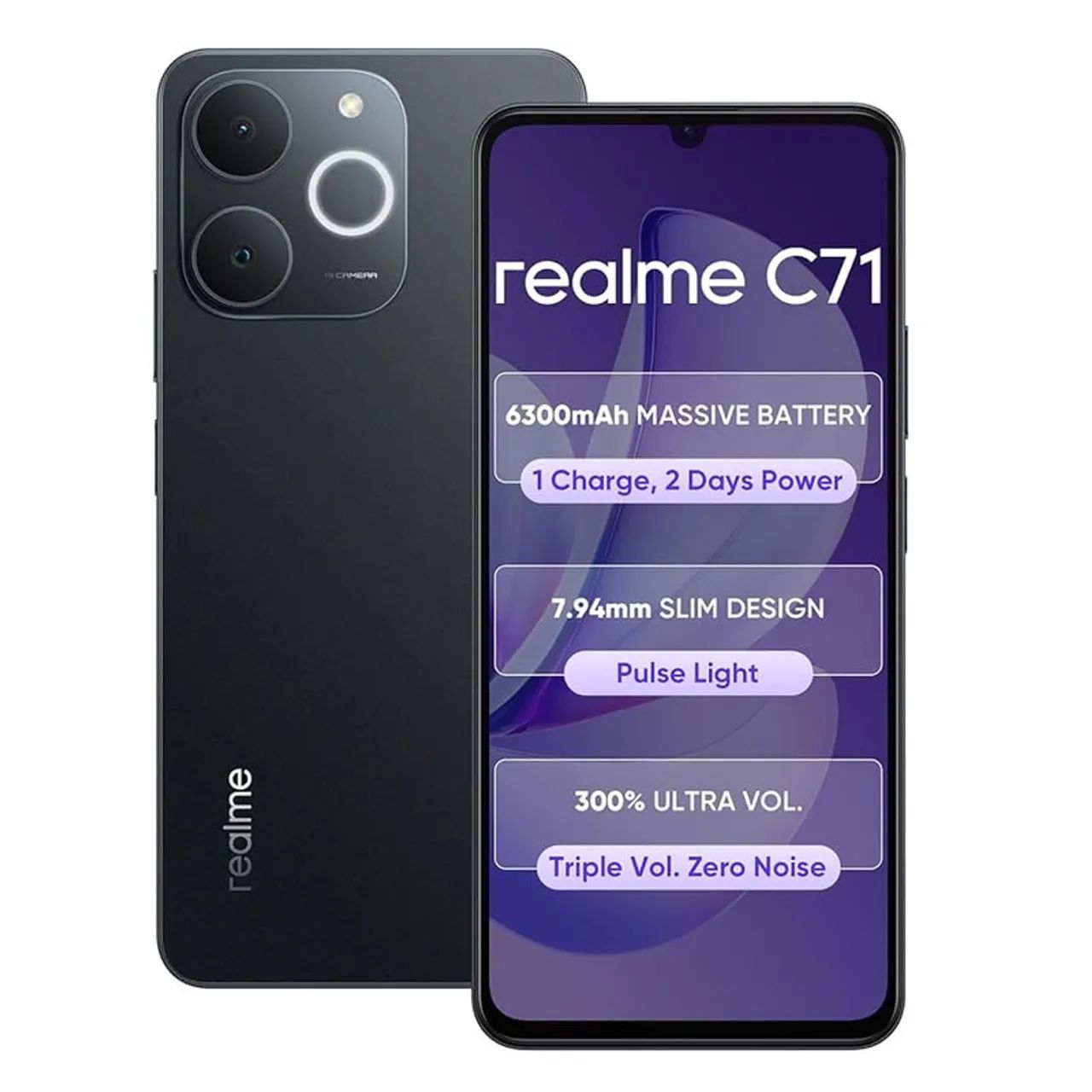 realme C71 128GB 5000mAh 本体 CELULAR REALME C71 128GB 4GB RAM NFC BRANCO | Lojas Premium