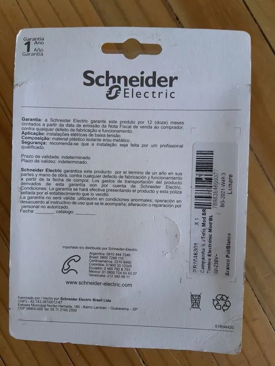 Campainha Elétrica Schneider - Nova - Foto 4