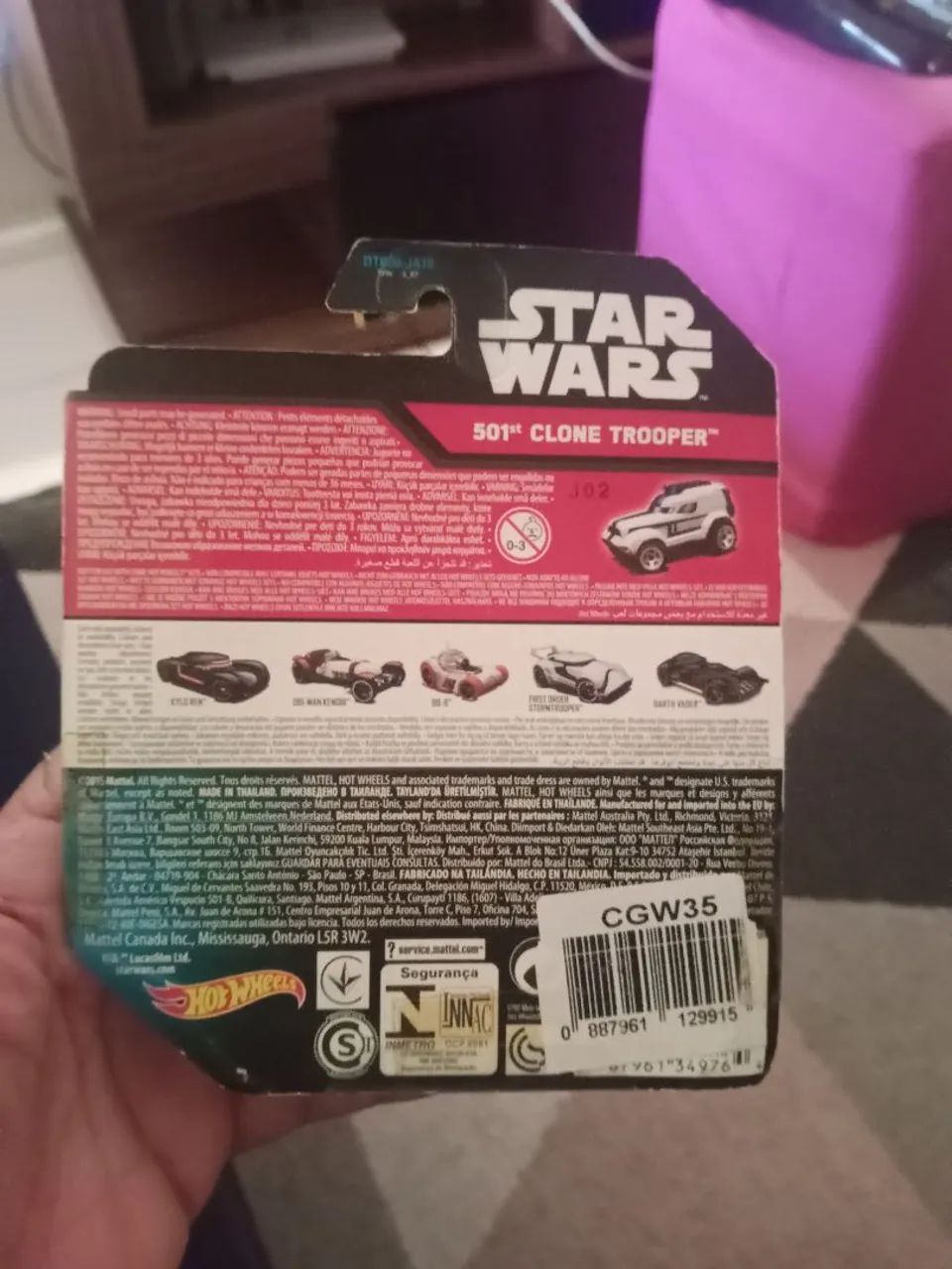Hot Wheels Star Wars samochodzik bohater Clone Trooper - Foto 4