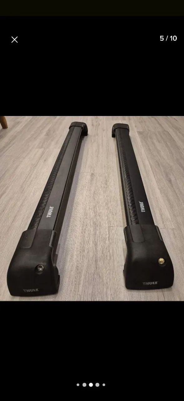 Rack Para Honda Hr-v Thule Wingbar 9595 Preto - Foto 3