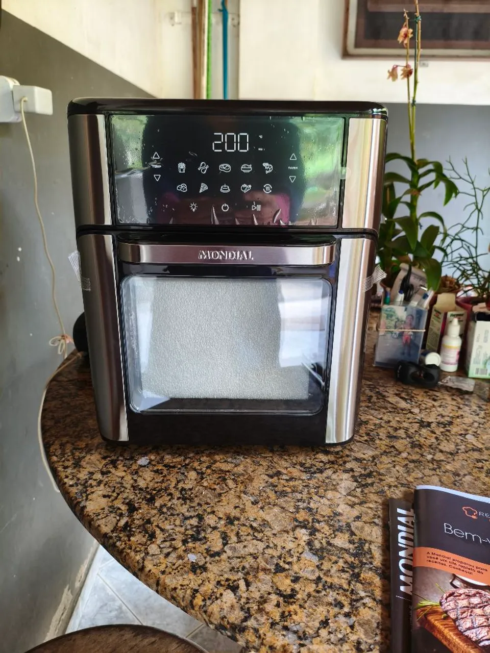 Fritadeira Elétrica Air Fryer Mondial com Visor