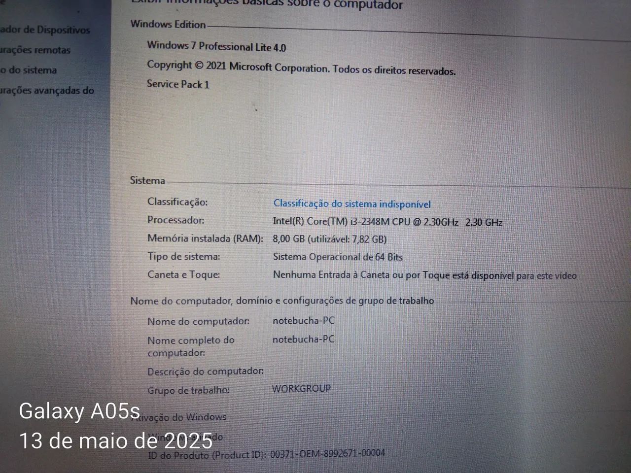 Notebook Gateway Windows 7 - Foto 4