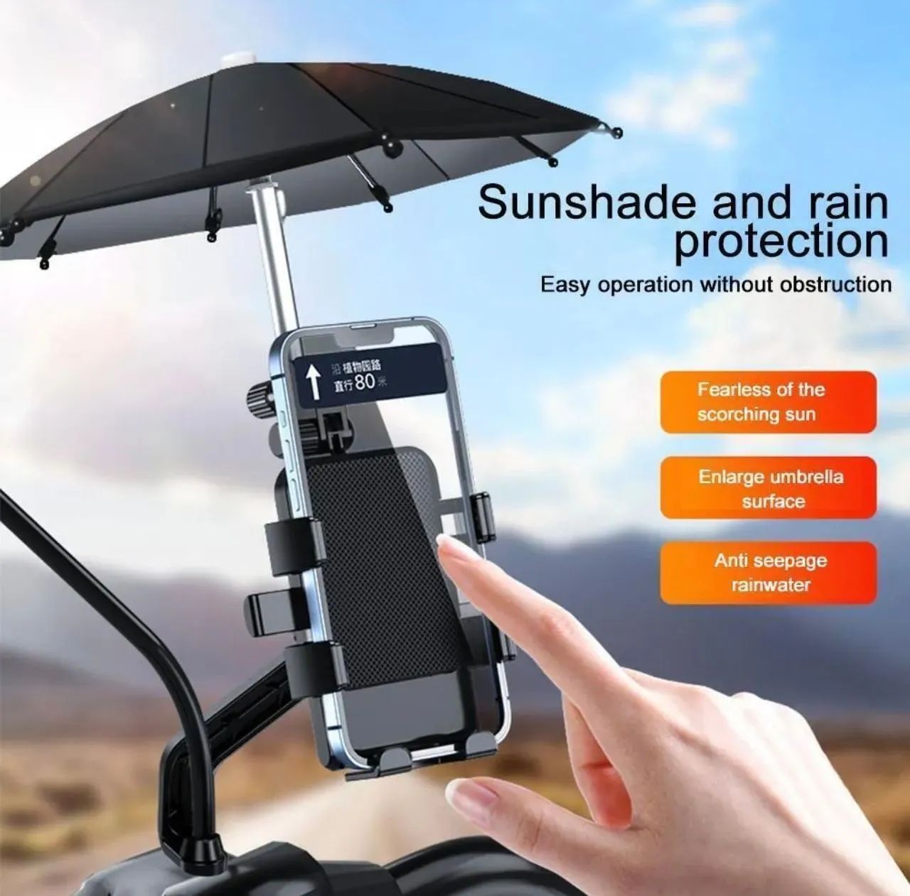 Suporte de moto guarda chuva 