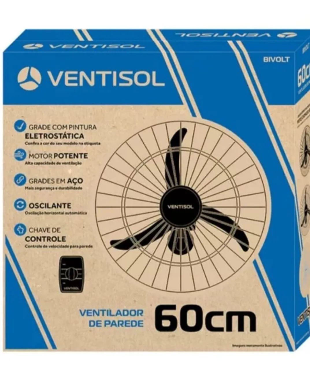 Ventilador de parede 60 centímetros  - Foto 3
