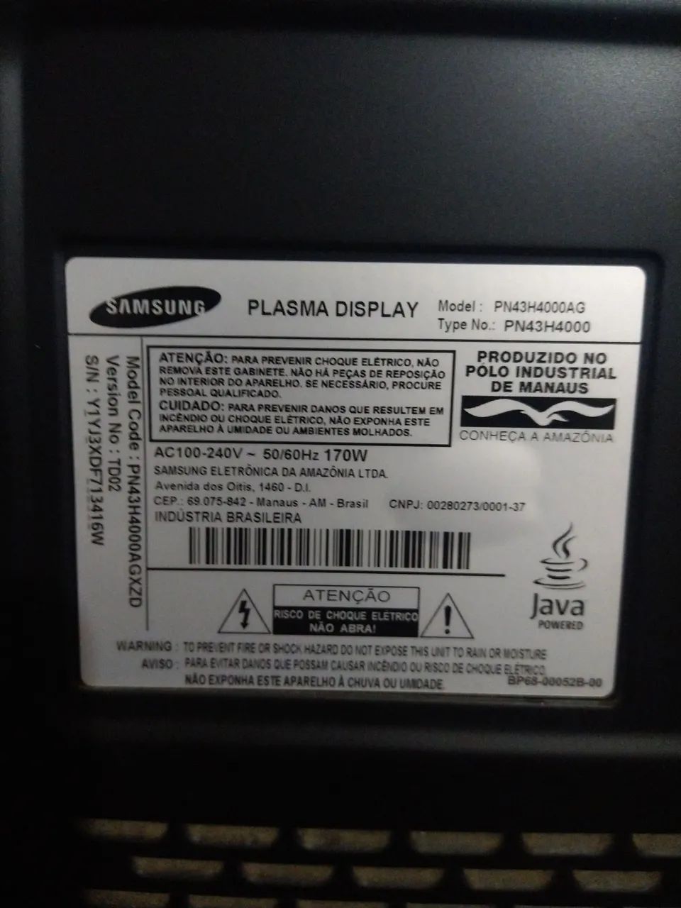 Placa z-sus tv Samsung un43h4000 funcionando - Foto 3