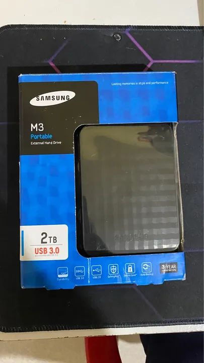 HD Externo Samsung 2TB M3 - Novo