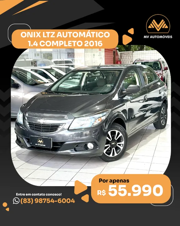 ONIX LTZ 1.4 AUTOMÁTICO COMPLETO 2016
