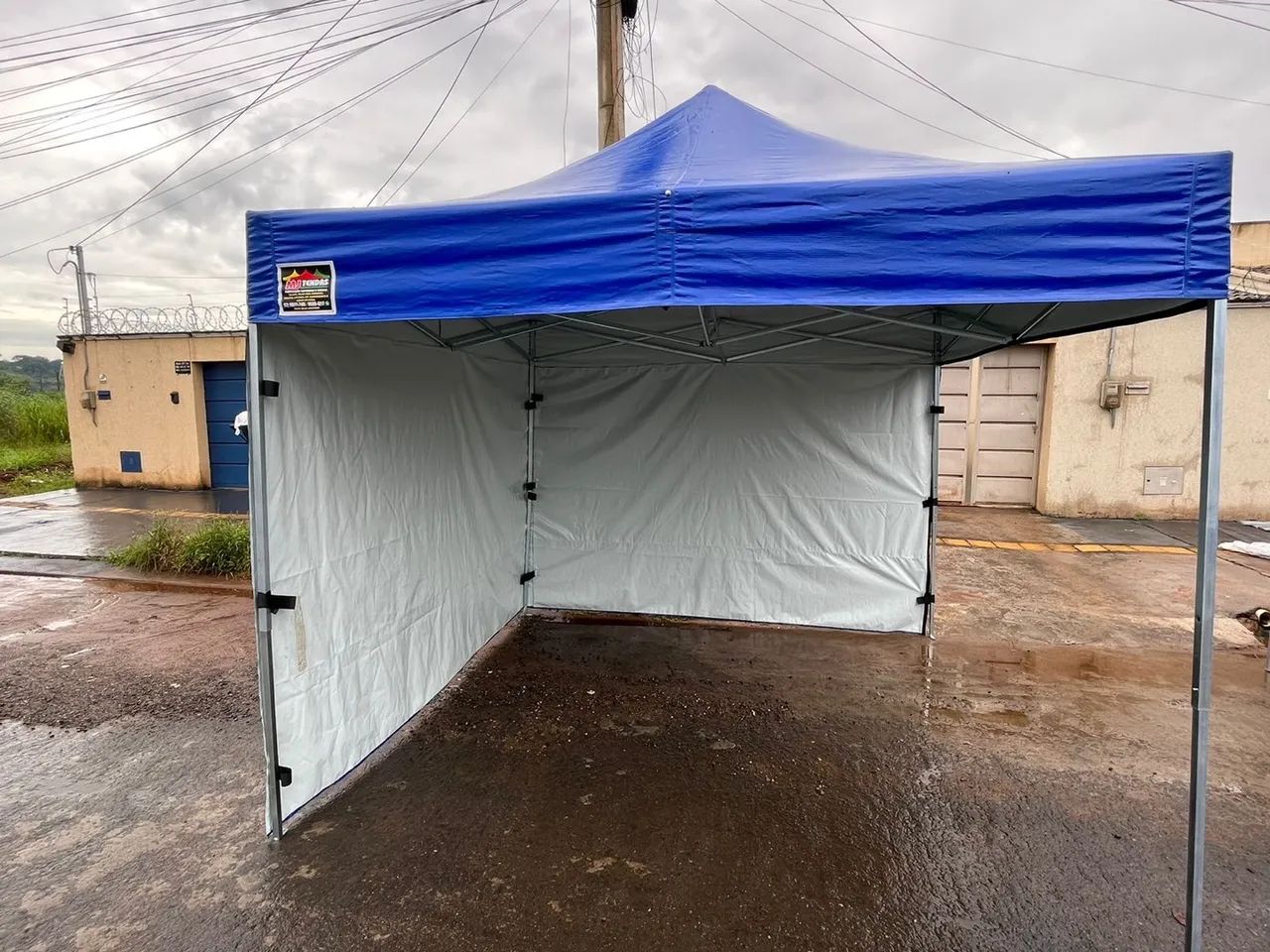 Kit tenda sanfonada com lateral simples PVC - Apenas R$ 1.570,00 em 6 vezes - Foto 5