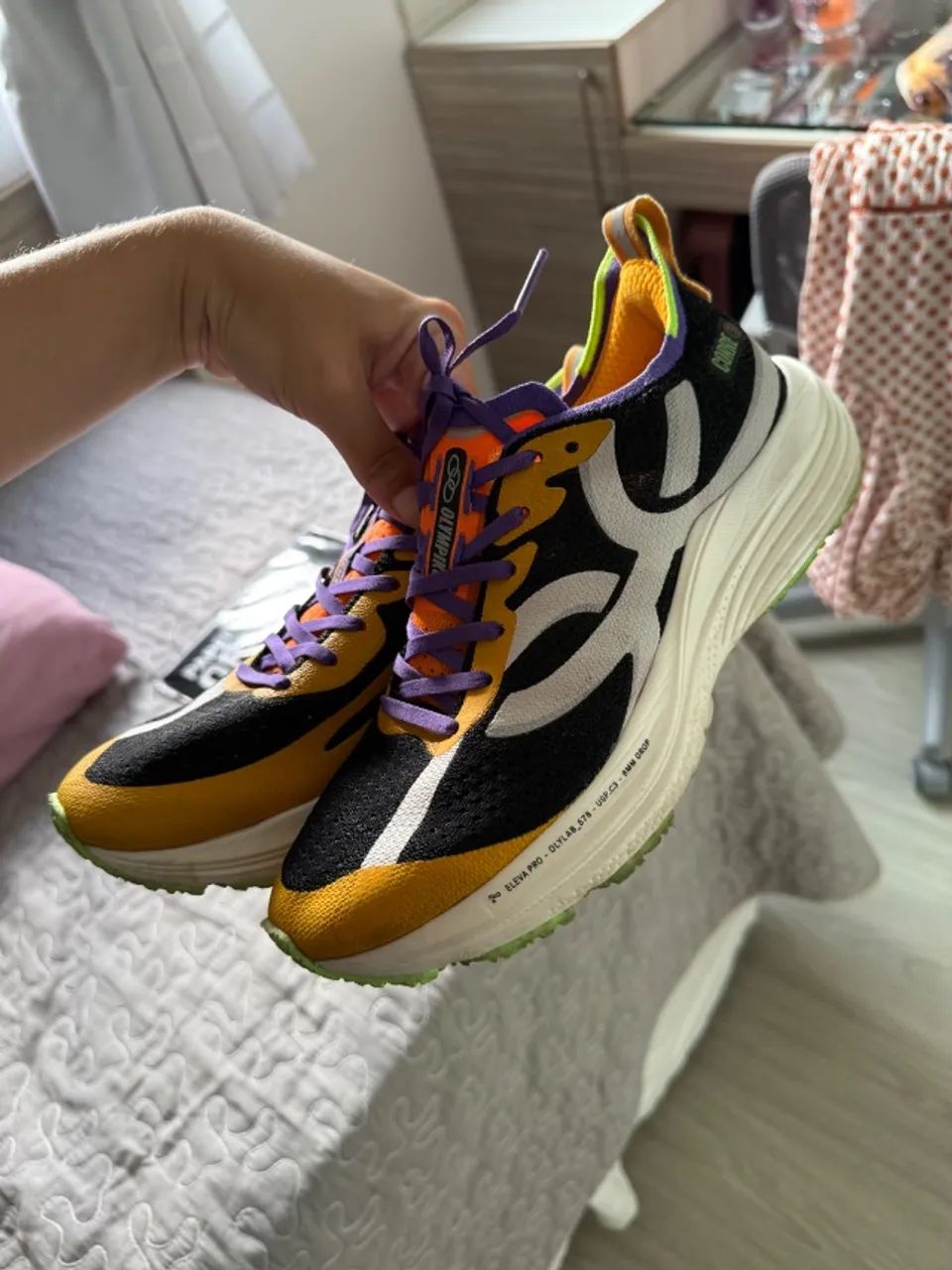 Tênis Olympikus Corre 3 - Preto+Amarelo