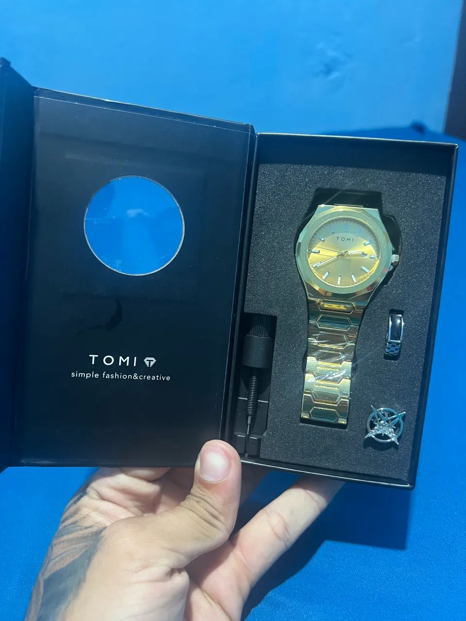 Kit Tomi Relógio Dourado - Foto 3