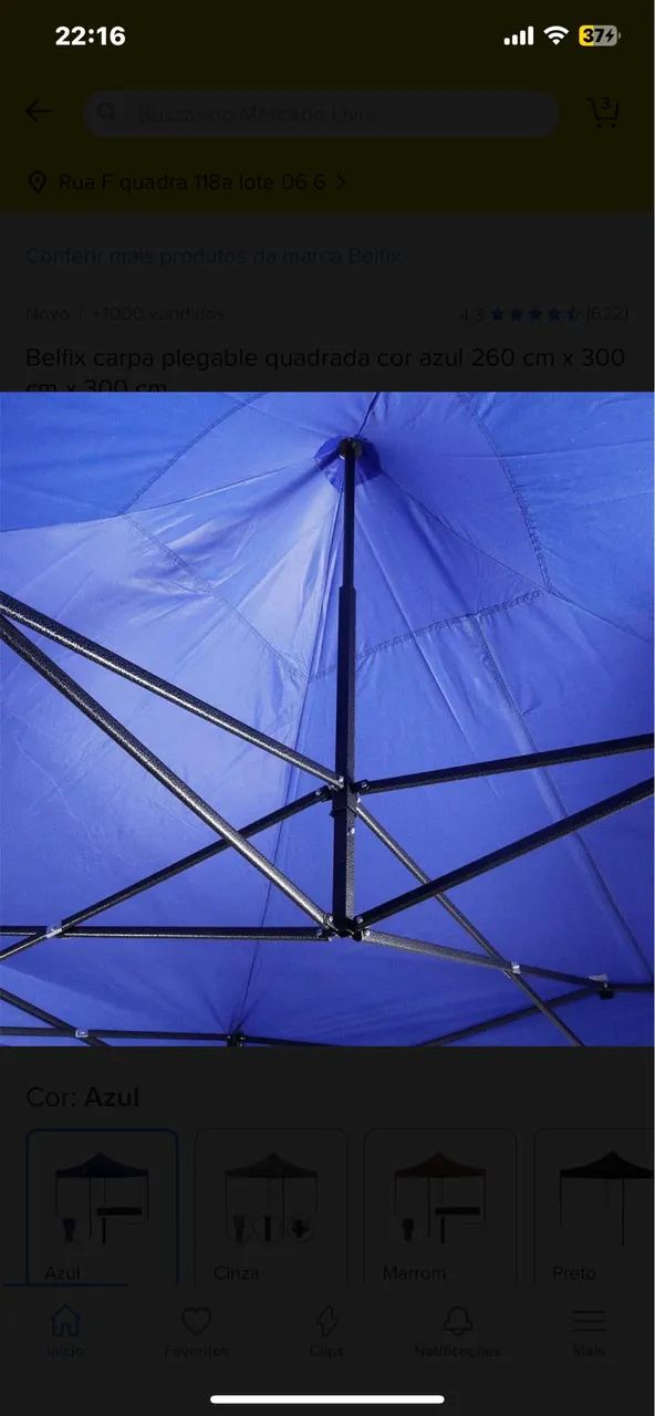 Tenda belfix 3x3 seminova  - Foto 2