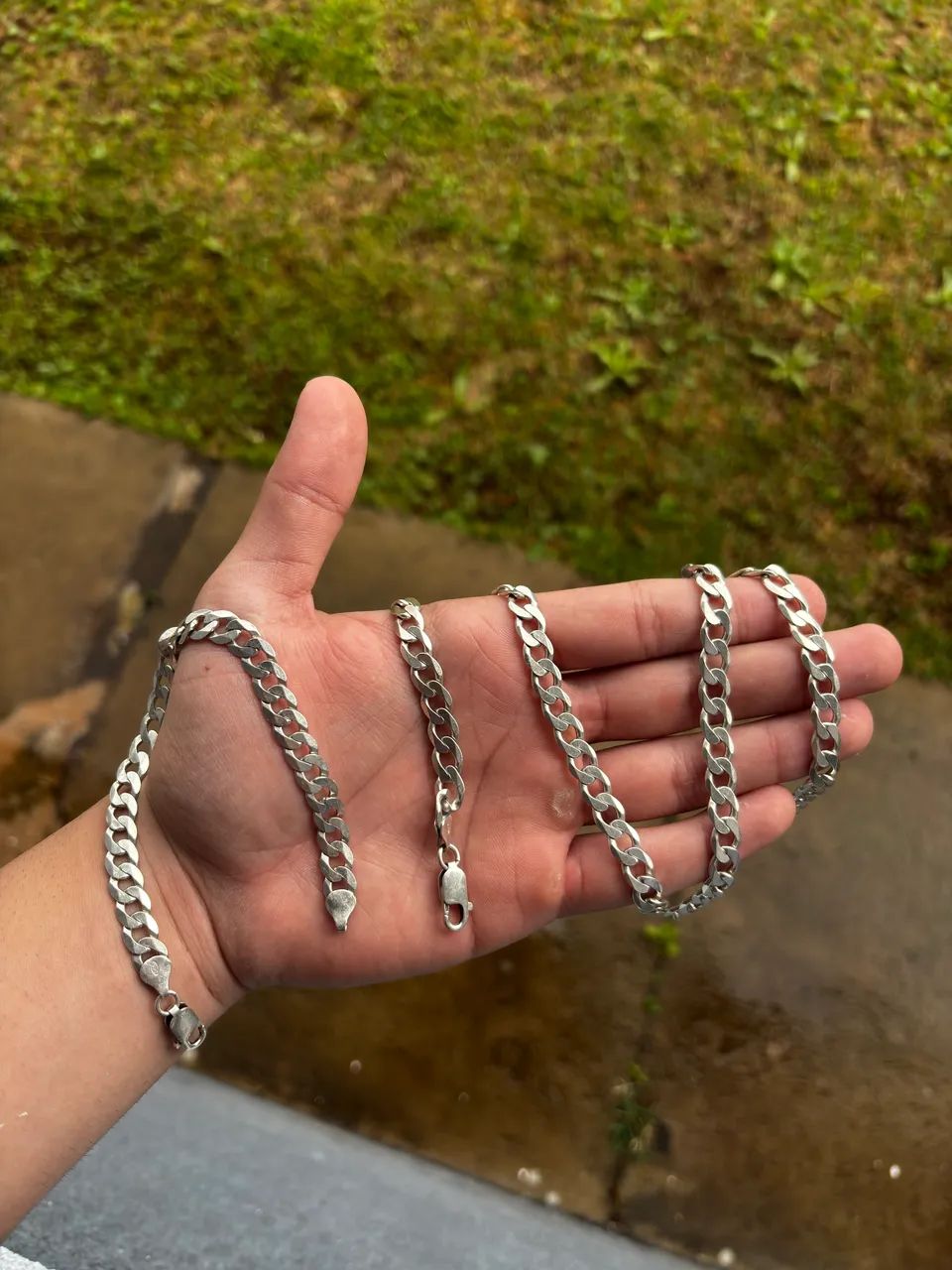 Correntinha e pulseira de prata (925) - Foto 4