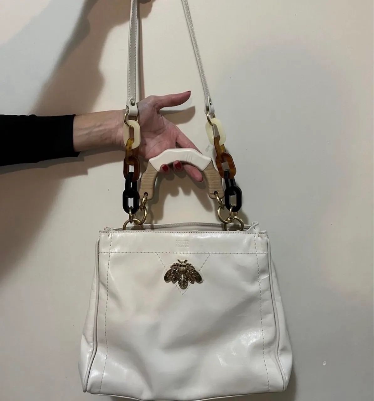 bolsa schutz believe tote off white  - Foto 3