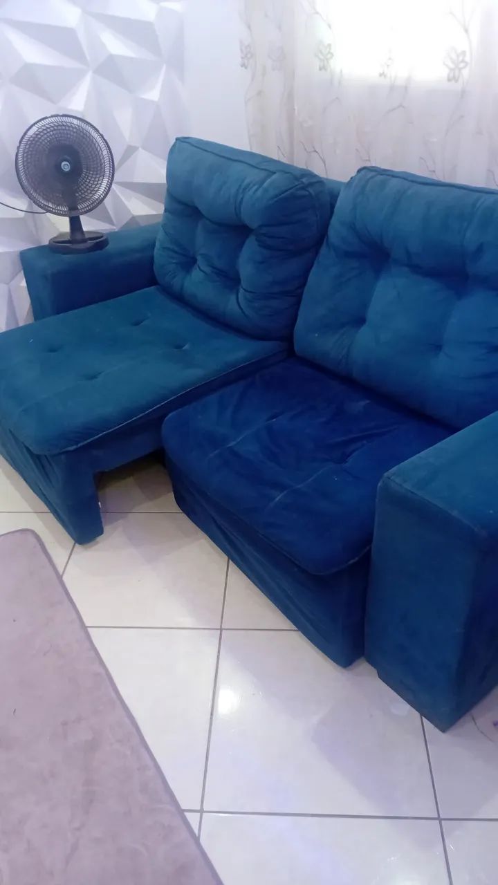 Sofá retrátil, usado e conservado. - Foto 2