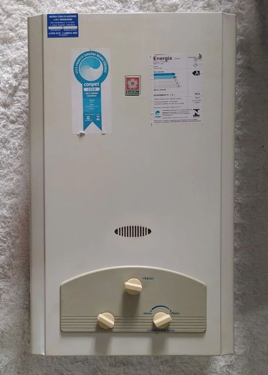 Aquecedor de água a gás Sakura SH-1026