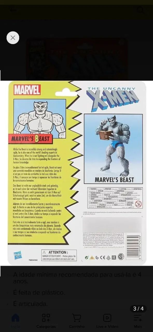 Hasbro Fera Cinza Marvel Legends  - Foto 2