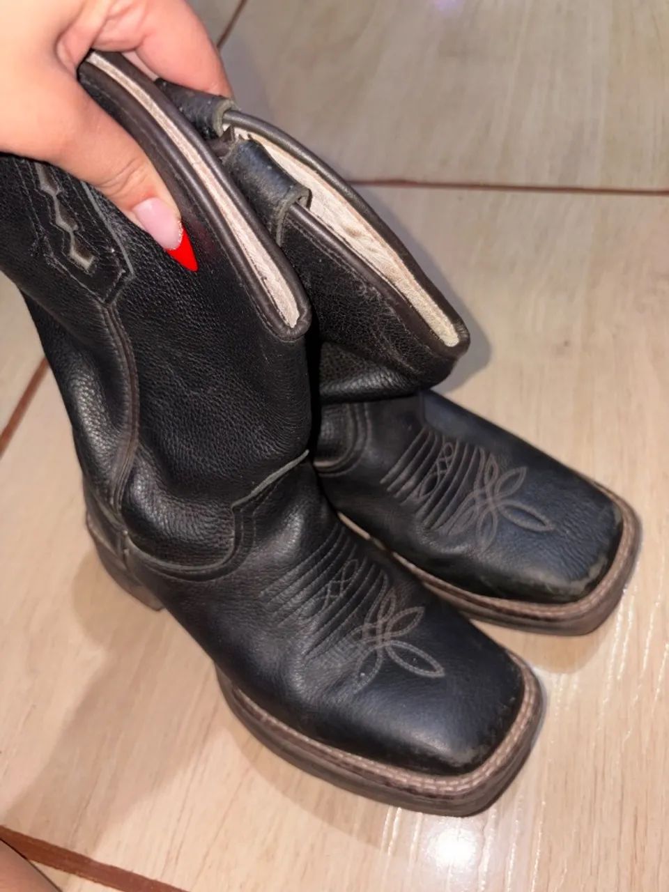 Bota texana couro legítimo  - Foto 2
