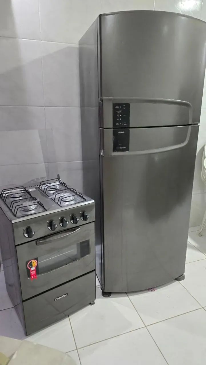 KIT FOGÃO E GELADEIRA DUPLEX  - Foto 3