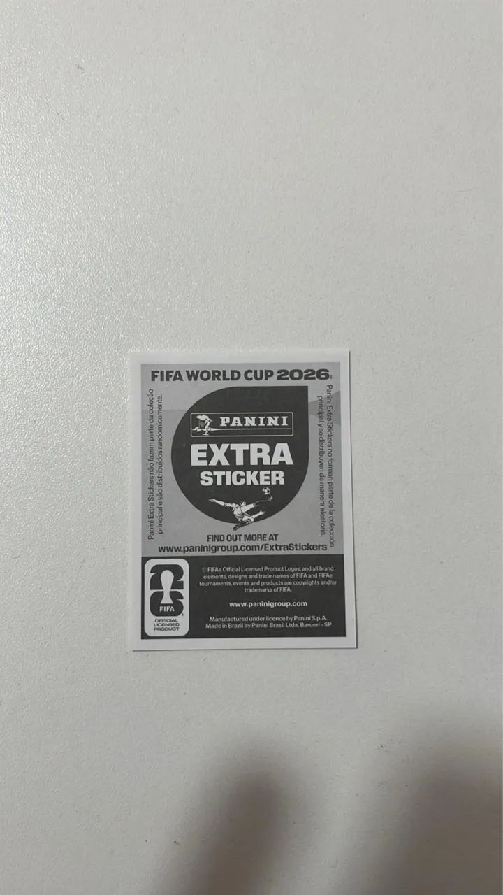 Figurinha extra legend Christian Pulisic ouro dourada 2026 - Foto 2