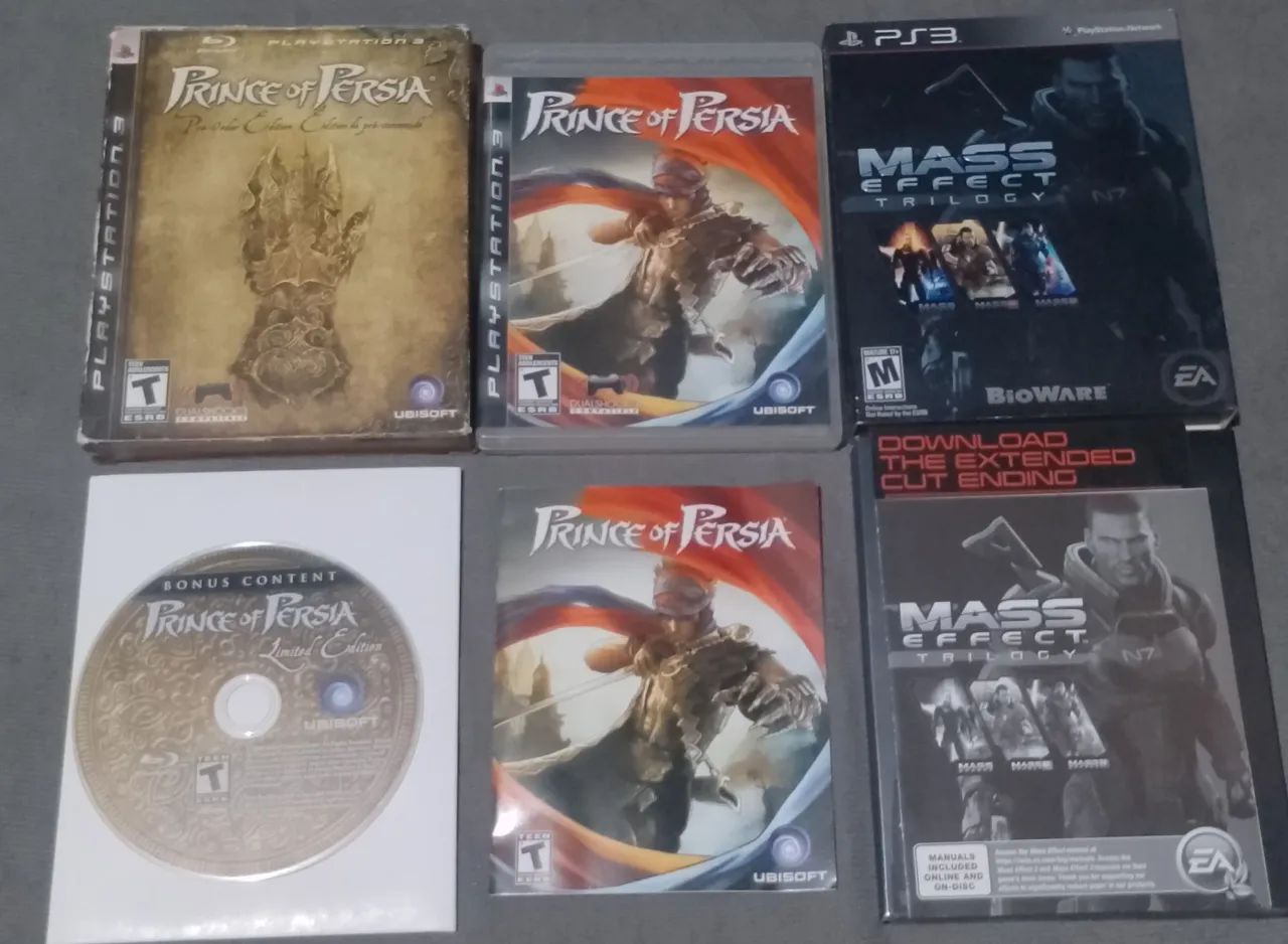 Pack Prince of Persia e Mass Effect Trilogia PS3 - Jogos de Vídeo