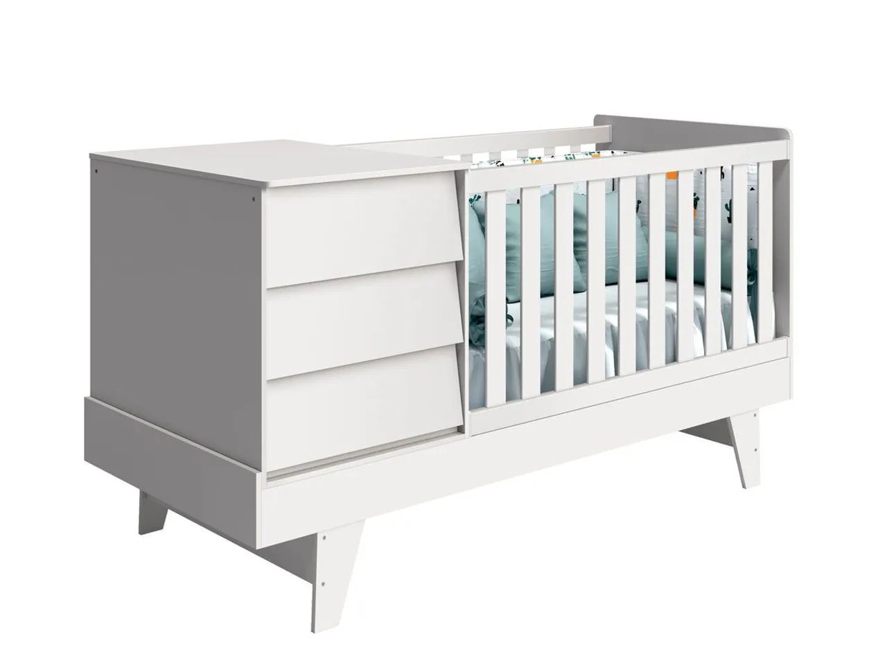 Berço americano Prince reller branco 