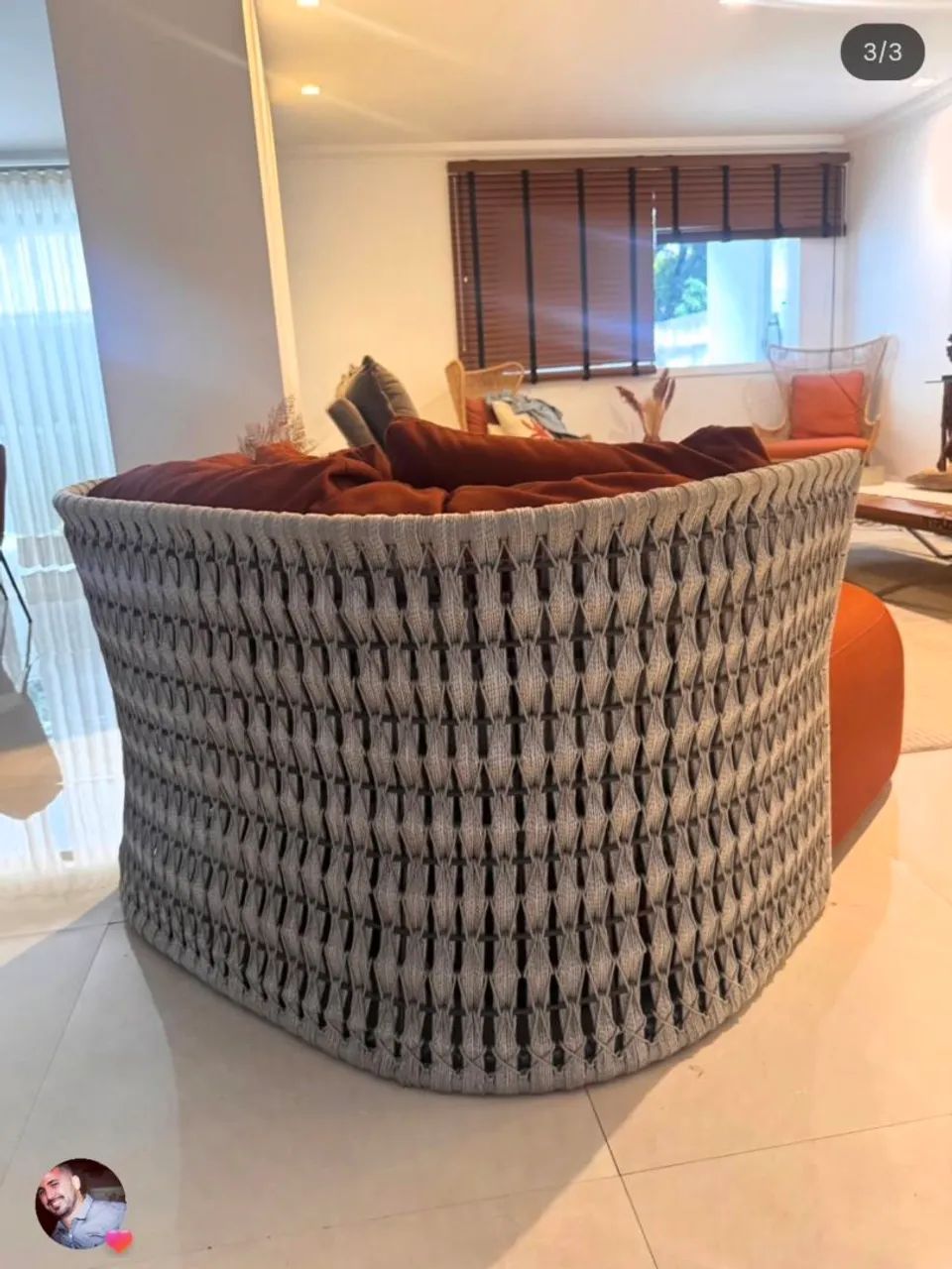 Chaise Long Kamari Artefacto - Design Orgânico e Exclusividade. - Foto 3