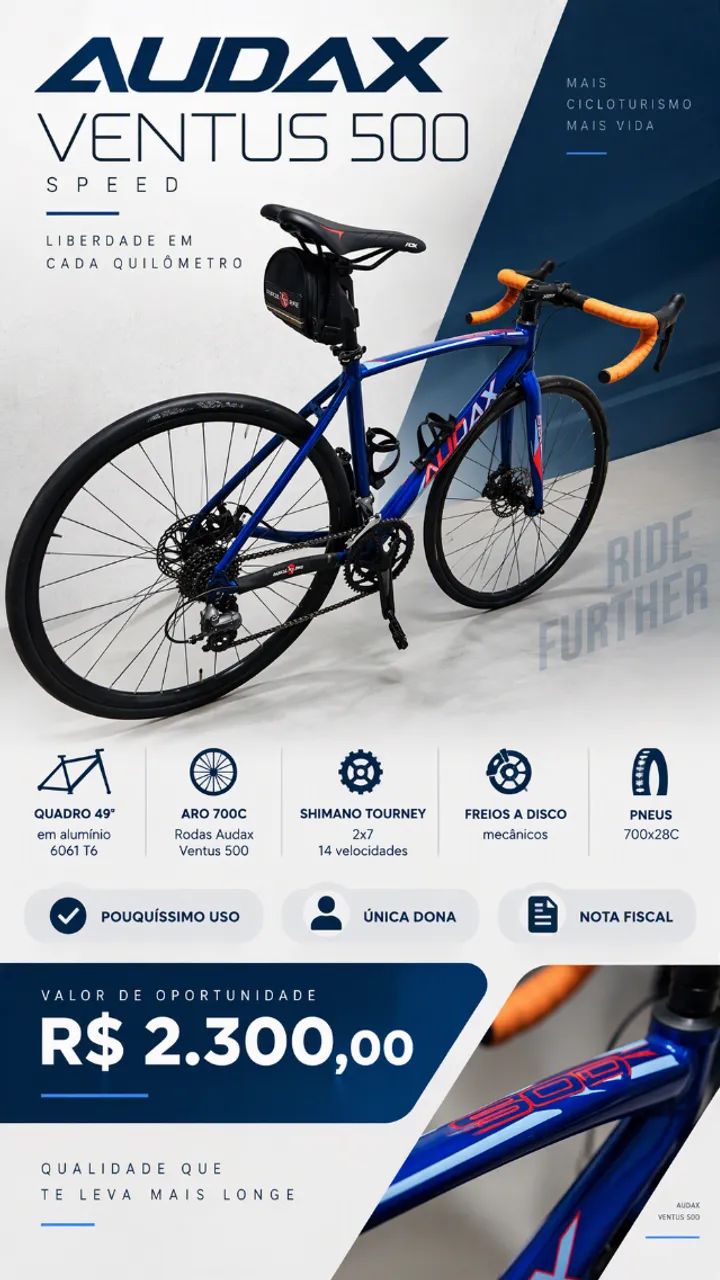 Bicicleta Speed Audax 49 - Foto 4