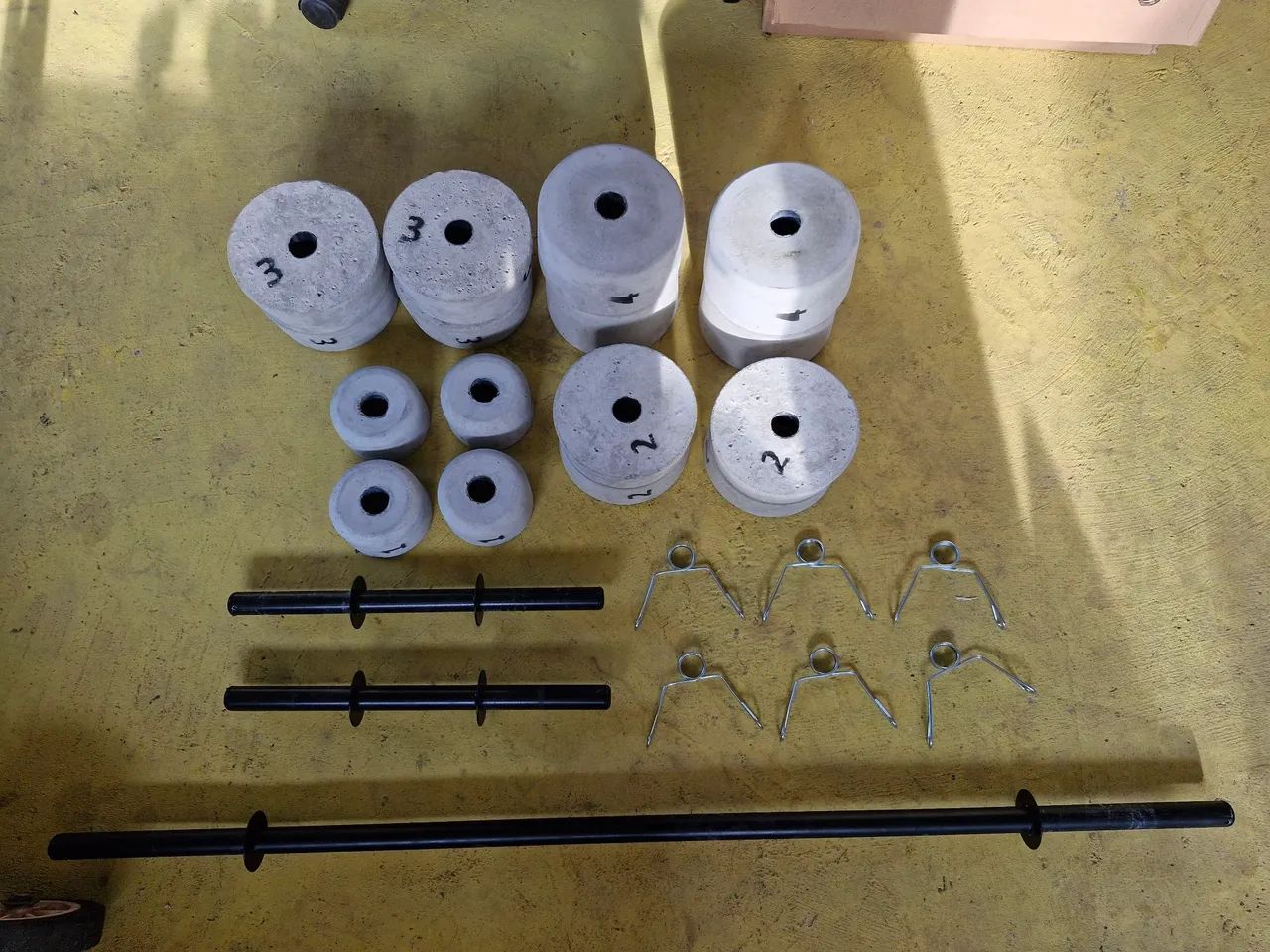 Pesos de cimento para treino - Foto 2