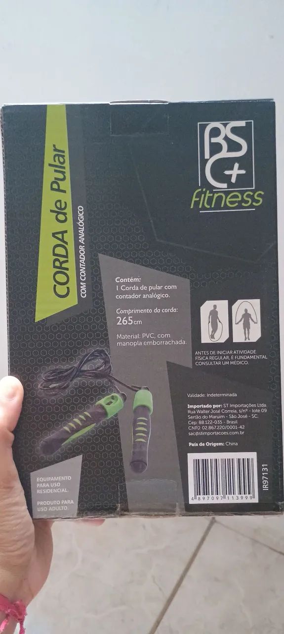 Corda de pular com contador profissional 