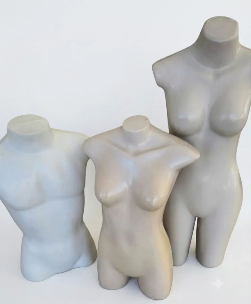 Manequins de Exposição (Meio Busto e Semi Inteiro) - Ótimo Estado