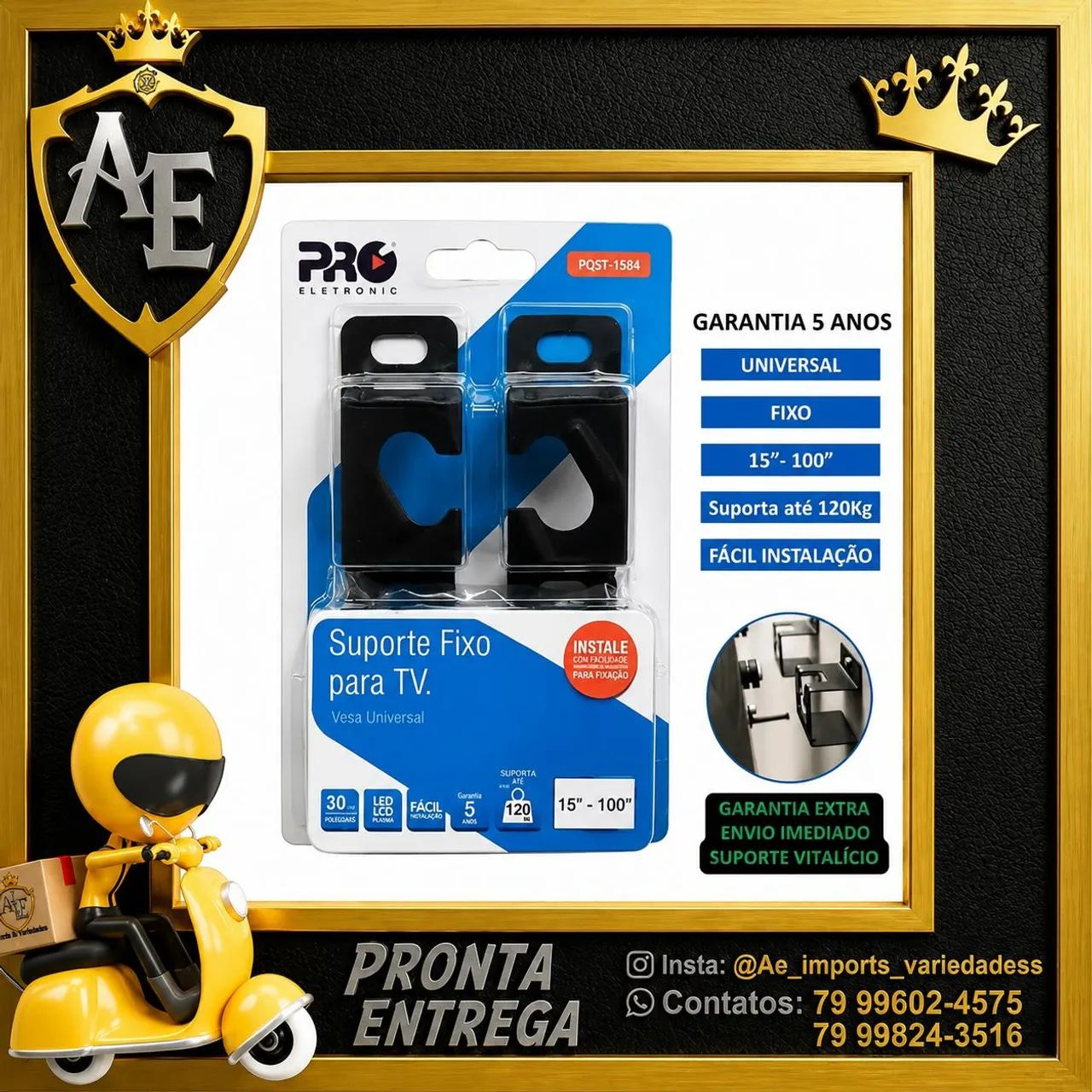 Suporte TV Fixo Pro eletronic