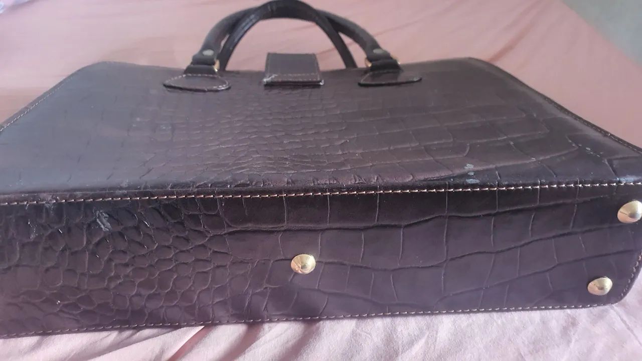 Bolsa Execultiva para notebook em Couro - Foto 3