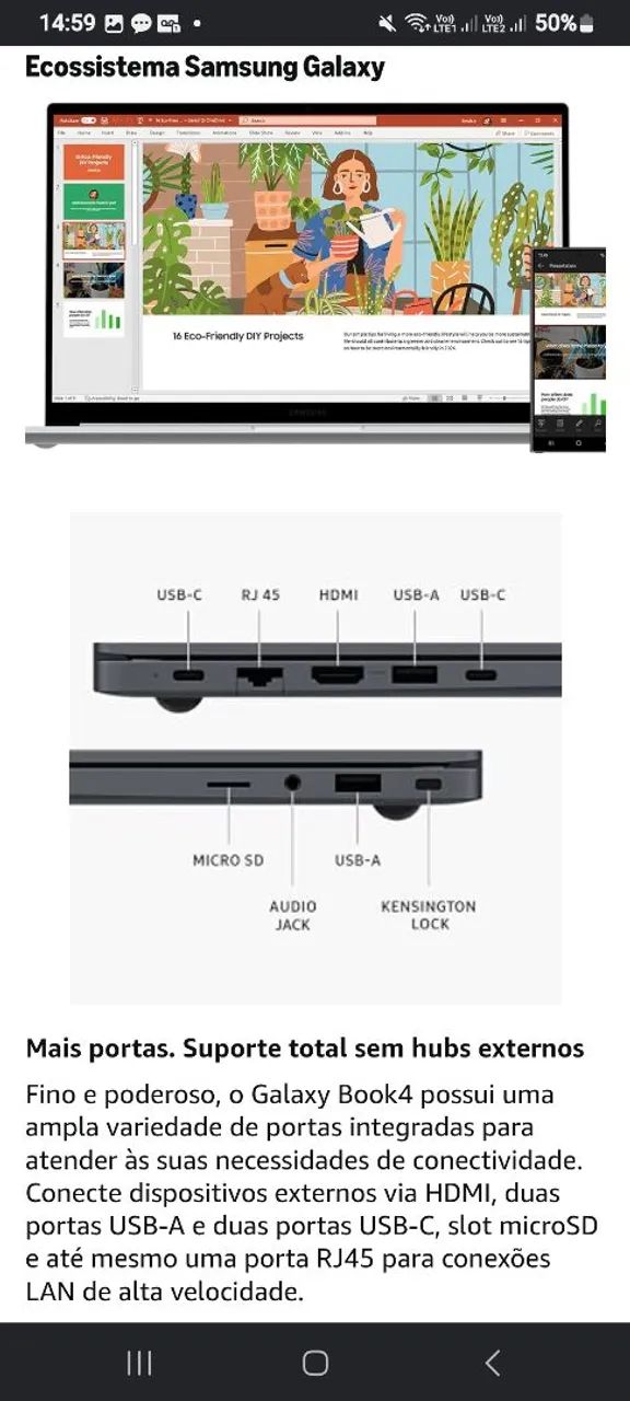 Notebook Samsung Galaxy Book4 I5 - Foto 5