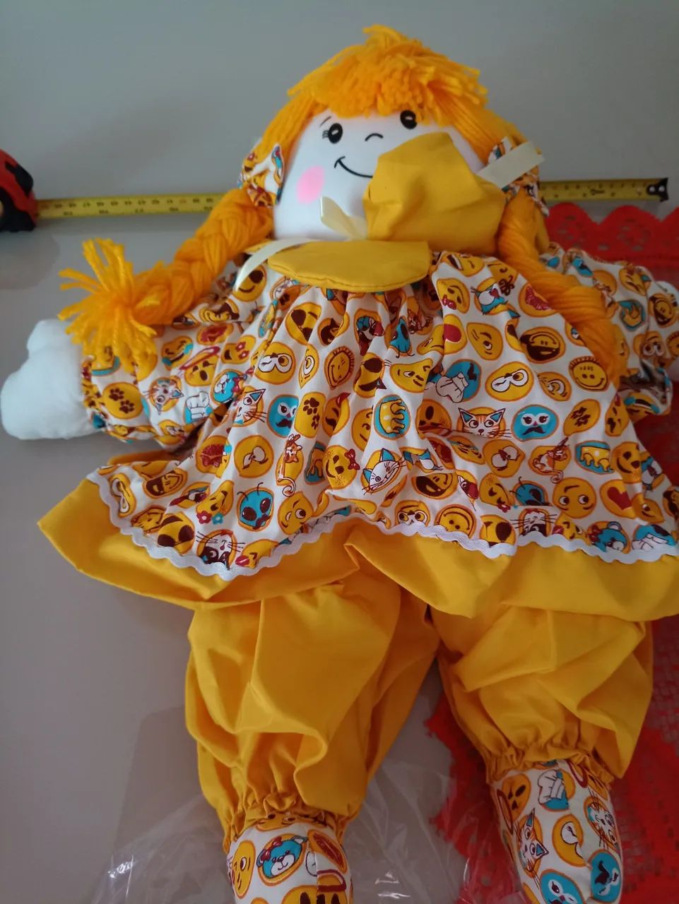 Boneca de pano , artesanal de Tiradentes 54 cm - Foto 2