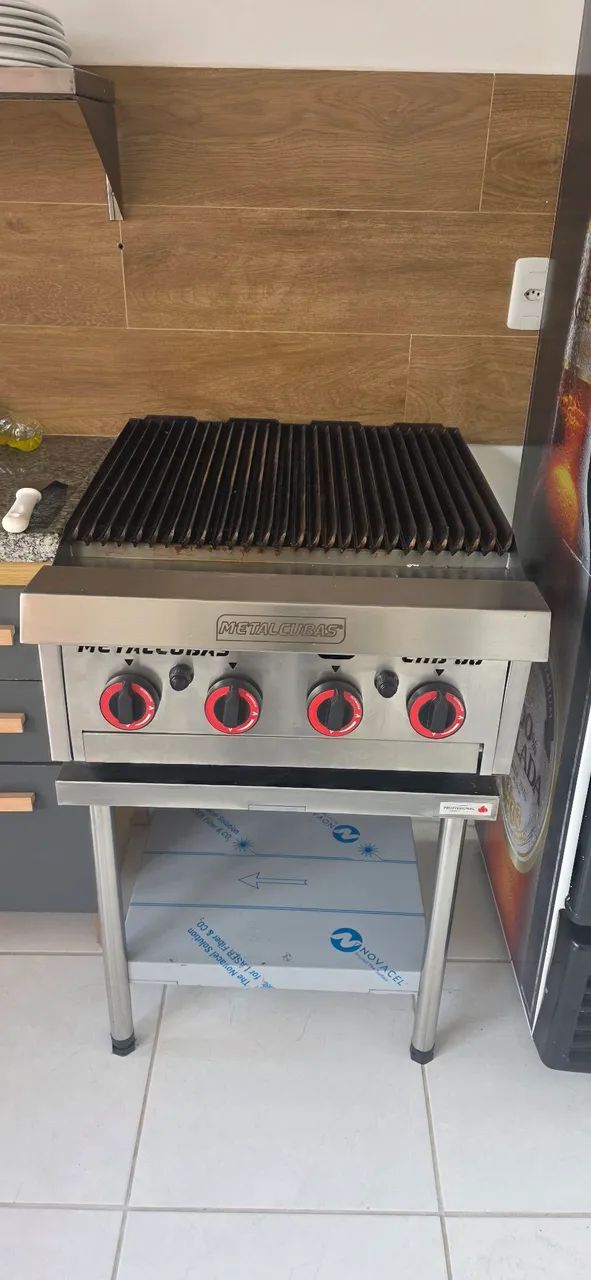 Cavalete total inox para chapa char broiler  - Foto 2