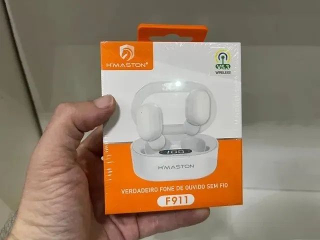 Fone de Ouvido Bluetooth Visor Led Sem Fio H'maston F911 Loja Coimbra Entregamos - Foto 3